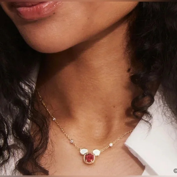 Disney | Kendra Scott Gold Mickey Mouse Short Pendant - Picture 2 of 6